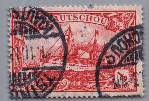 Deutsche Kolonien Kiautschou Michel-Nr. 34 gestempelt