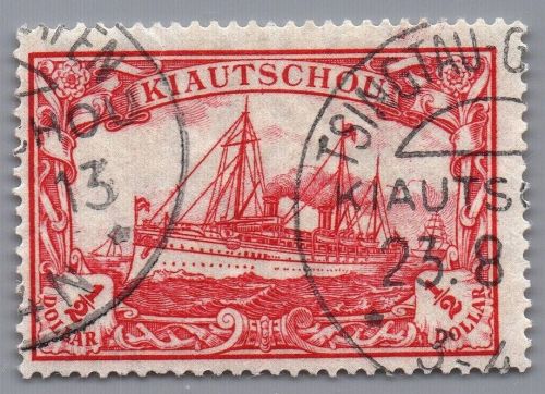 Deutsche Kolonien Kiautschou Michel-Nr. 34 gestempelt
