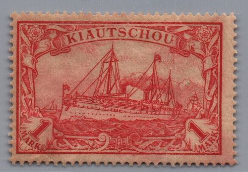 Deutsche Kolonien Kiautschou Michel-Nr. 14 ungebraucht m. Falz