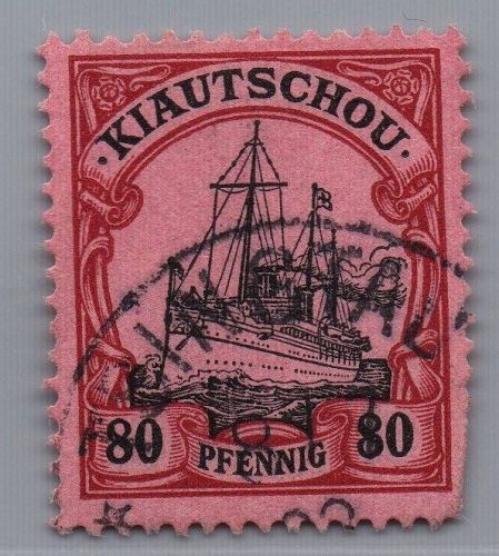 Deutsche Kolonien Kiautschou Michel-Nr. 13 gestempelt