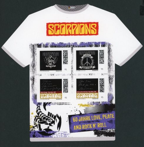 Scorpions - T-Shirt "White" Limitierte Sonderedition - 4er Bogen selbstklebend