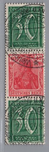 Deutsches Reich Germania Zusammendruck S28 gestempelt geprüft