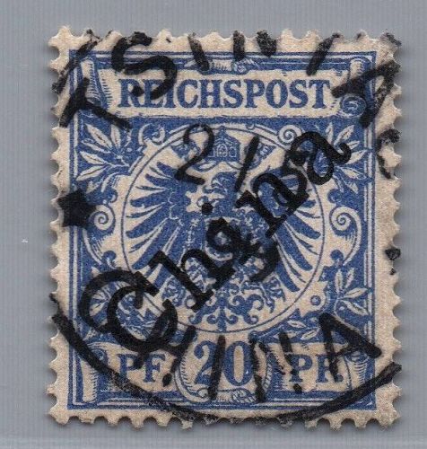 Deutsche Kolonien Kiautschou Michel-Nr. V 4 II gestempelt