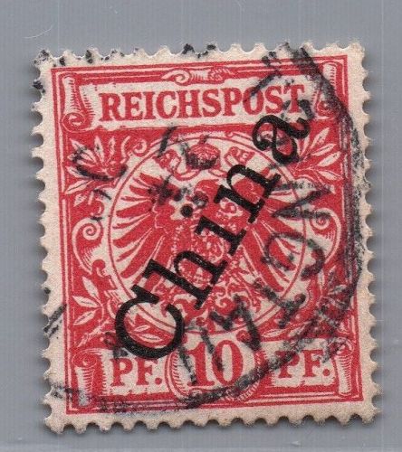 Deutsche Kolonien Kiautschou Michel-Nr. V 3 II gestempelt