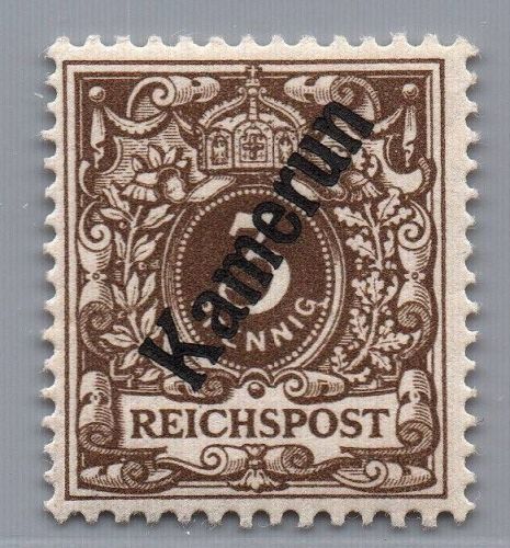 Deutsche Kolonien Kamerun Michel-Nr. 1 a ungebraucht mit Falz