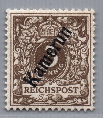 Deutsche Kolonien Kamerun Michel-Nr. 1 a ungebraucht mit Falz