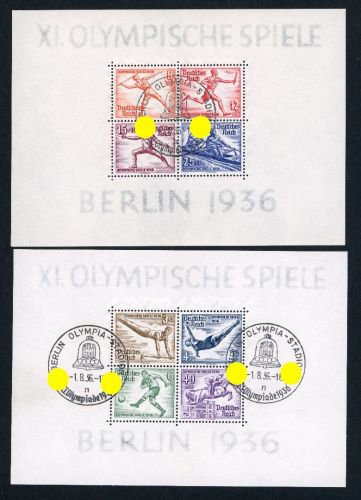 Deutsches Reich Block Nummer 5 + 6 gestempelt