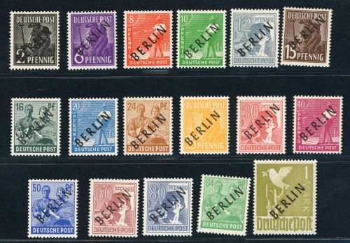 Berlin Michel Nummer 1 - 17 postfrisch