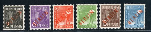 Berlin Michel Nummer 21 - 26 postfrisch geprüft