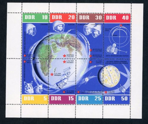 DDR Michel Nummer 926 - 933 Kleinbogen postfrisch rechts nicht durchgezähnt