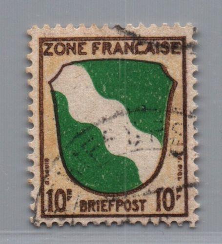 Alliierte Besetzung Franz. Zone Michel Nummer 5 gestempelt
