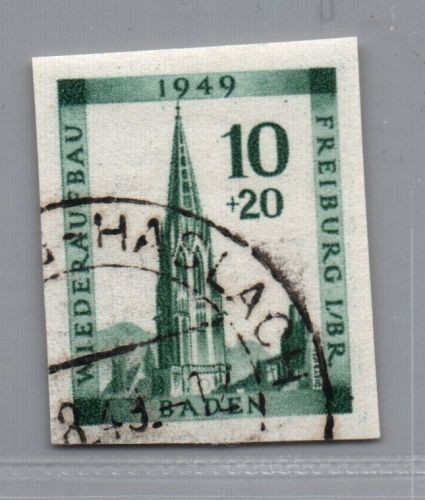 All. Besatzung Franz. Zone Baden Michel Nr. 39B gestempelt