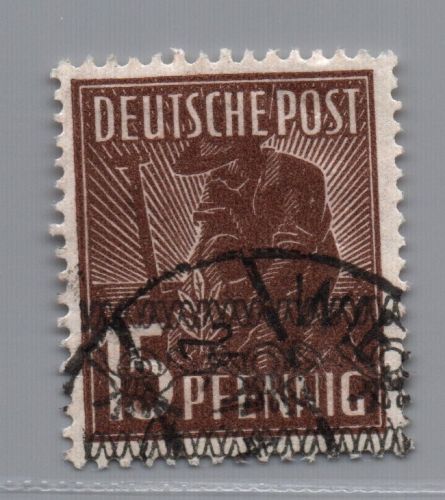 Alliierte Besetzung BiZone MiNr. 41I gestempelt