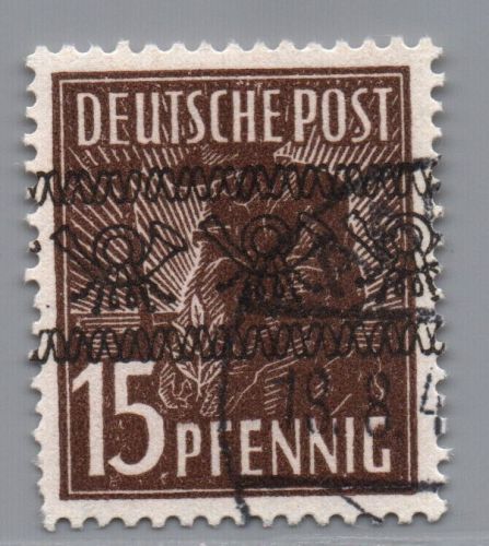Alliierte Besetzung BiZone MiNr. 41I gestempelt