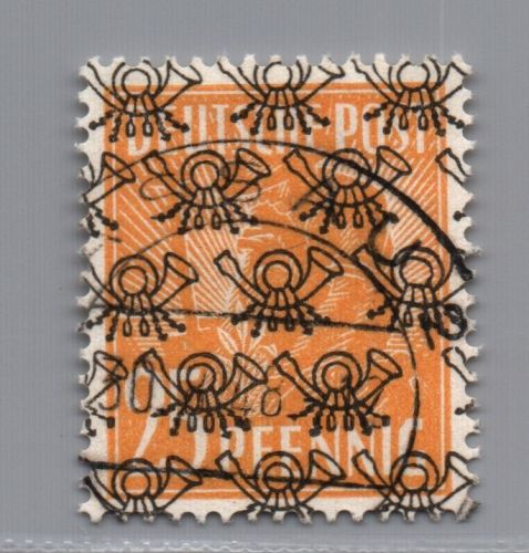 All. Besetzung Bizone Michel Nr. 45II gestempelt