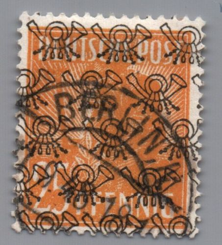 All. Besetzung Bizone Michel Nr. 45II gestempelt
