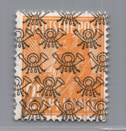 All. Besetzung Bizone Michel Nr. 45II gestempelt