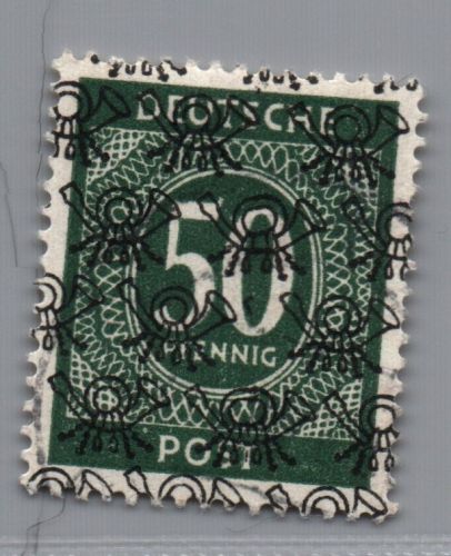 All. Besetzung Bizone Michel Nr. 66II gestempelt