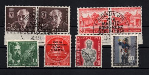 Berlin Michel-Nr. 115 - 120 gestempelt