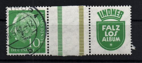 Bund Heuss Zusammendruck gestempelt