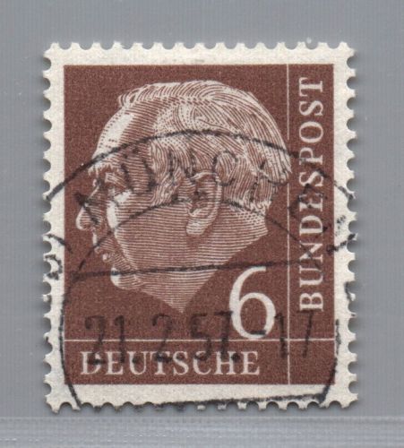 Bund Heuss Michel Nr. 180z gestempelt