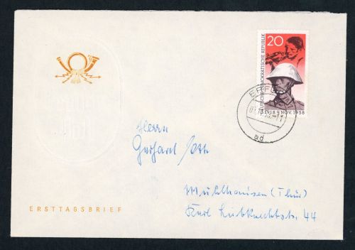 DDR Michel Nummer 662 FDC Ersttagsbrief - Tagesstempel