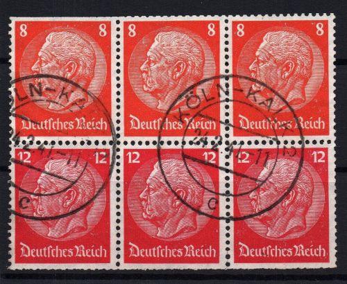 Dt. Reich Zusammendruck Michel Nr. S201 , gestempelt