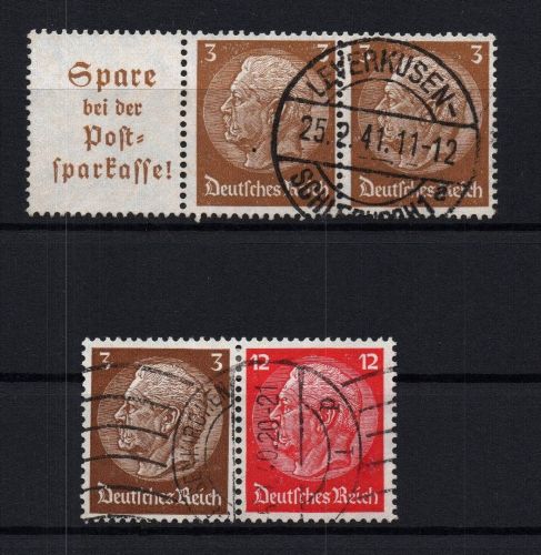 Dt. Reich Zusammendruck Michel Nr. W79 + W80 , gestempelt