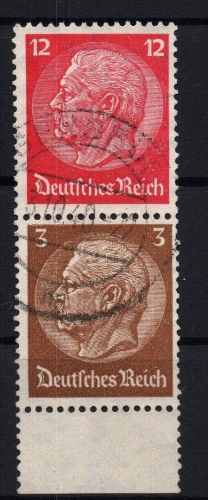 Dt. Reich Zusammendruck Michel Nr. S179 VR , gestempelt