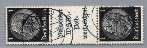 Dt. Reich Zusammendruck Michel Nr. S170 , gestempelt