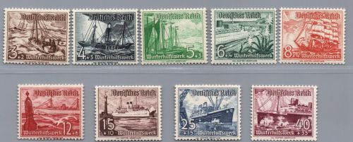 Dt. Reich Michel-Nummer 651 - 659 postfrisch