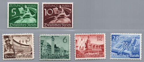 Dt. Reich Michel-Nummer Z 738 - 742 postfrisch