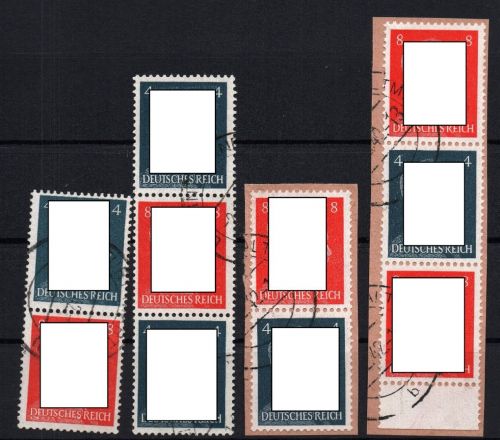 Dt. Reich Zusammendruck Michel Nr. S278 - S281 , gestempelt