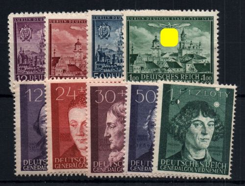 Generalgouvernement Michel Nummer 92 - 100 postfrisch