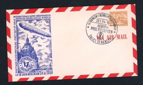 Berlin Privat Ganzsache APHV Händler Tagung 1954 Berlin ungebraucht , gestempelt