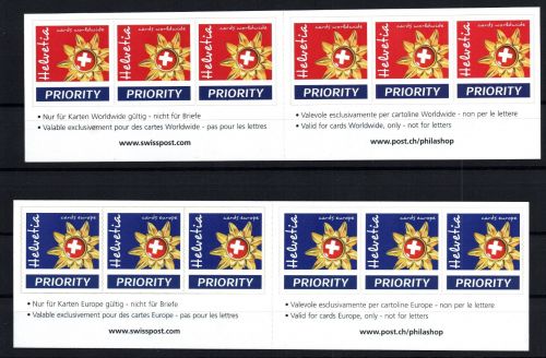 Schweiz Markenheftchen Michel-Nr. 0-129 + 0-130 postfrisch