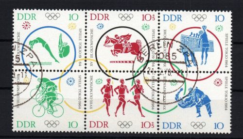 DDR Michel Nr. 1039 - 1044 , gestempelt