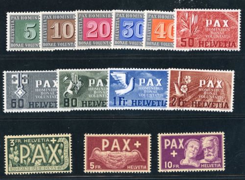 Schweiz Michel Nummer 447 - 459 PAX postfrisch