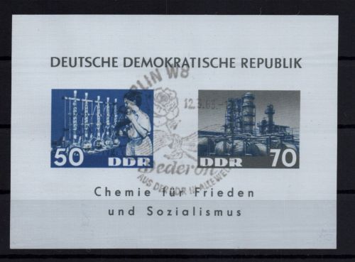 DDR Block Nummer 18 gestempelt