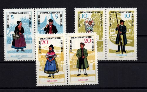 DDR Michel Nummer 1074 - 1079 , postfrisch