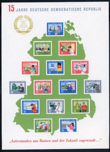 DDR Block Nummer 19 postfrisch