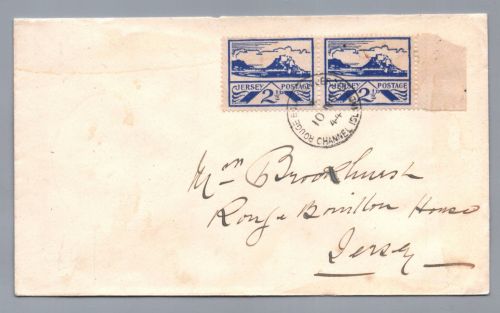 Brief Kanalinseln Guernsey MeFr 1944