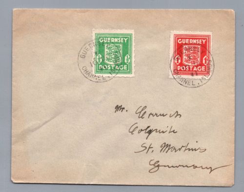 Brief Kanalinseln Guernsey MiFr 1941