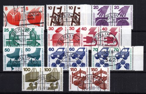 Berlin Paar Michel Nr. 402 - 411 + 453 Zweierblock , gestempelt