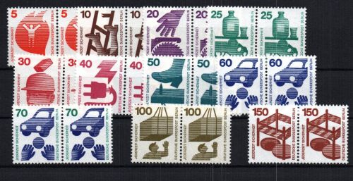 Berlin Paar Michel Nr. 402 - 411 + 453 Zweierblock , postfrisch