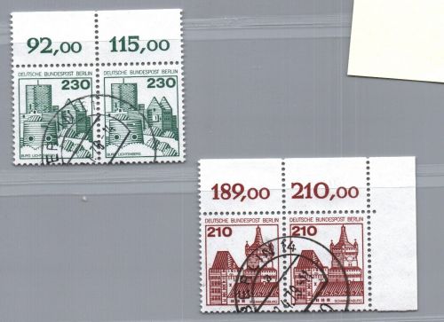Berlin Paar Michel Nr. 589 + 590 Zweierblock , gestempelt