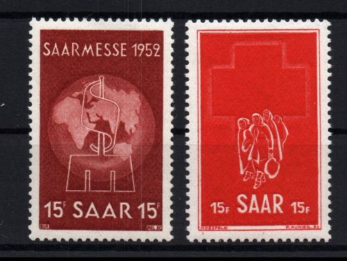 Saarland Michel Nr. 317 + 318 , postfrisch