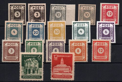 Alliierte Besetzung - SBZ Michel-Nr. 51 - 65 postfrisch