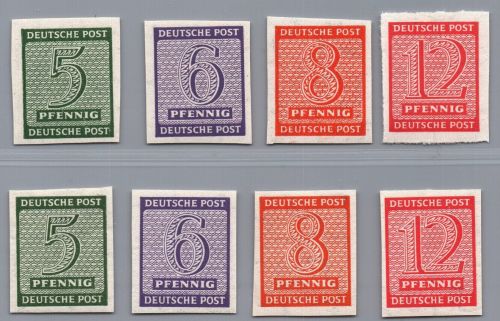 Alliierte Besetzung - SBZ Michel-Nr. 116 - 119 x + y postfrisch