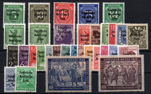 Alliierte Besetzung - SBZ Michel-Nr. 182 - 211 (ohne 195) postfrisch
